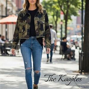 The Kooples Green Camouflage Jacket